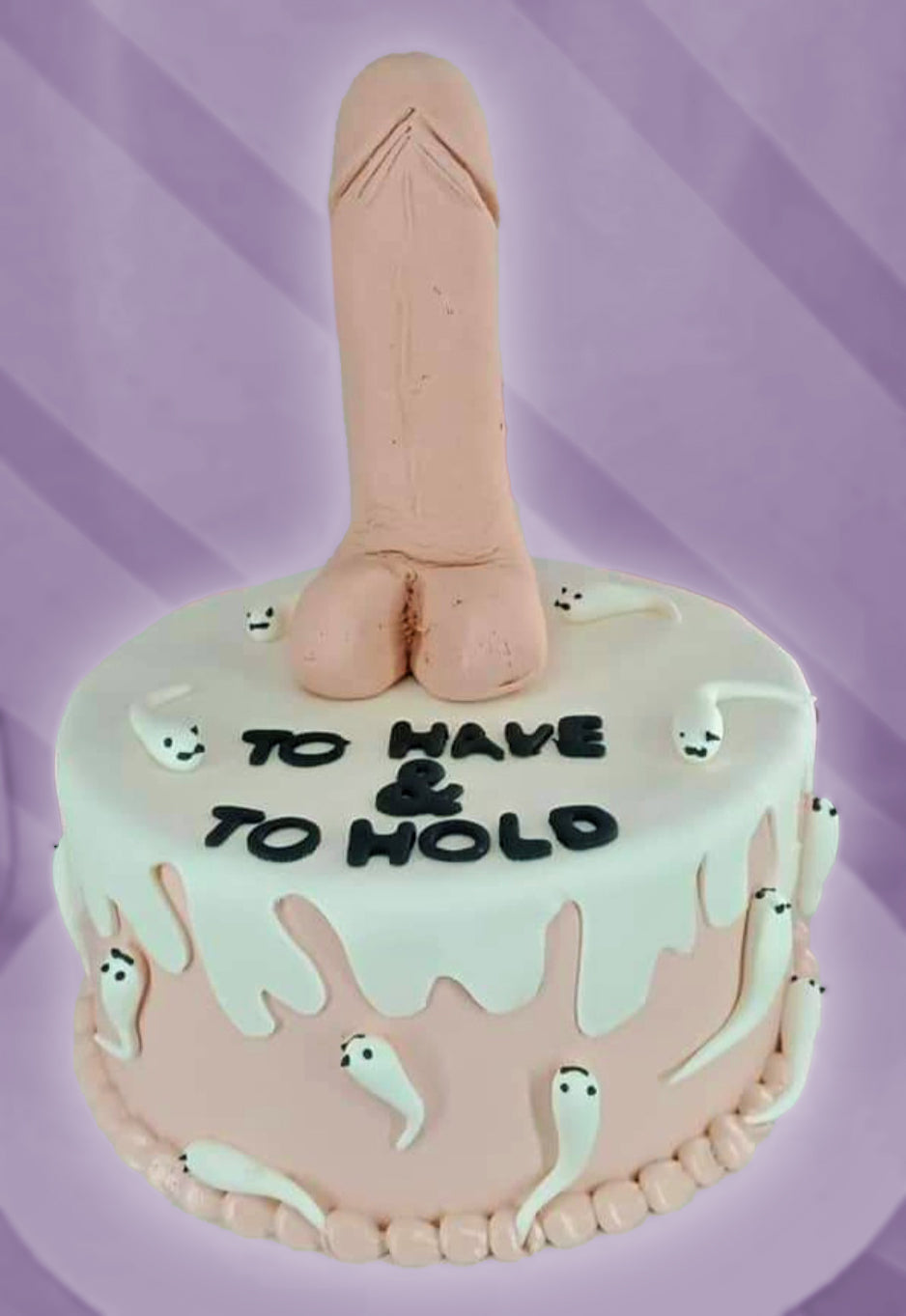 Naughty Cake with sperm swim party